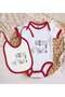 BK Kids "Hey You" Design Red Baby Bodysuit and Bib Gift Set-1, 0–3 Months - 2