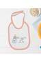 BK Kids "Milk Is the Foundation of Everything" Design Pink Baby Bodysuit and Bib Gift Set-1