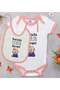 BK Kids "I'm the Boss Here" Pink Baby Bodysuit and Bib Gift Set #1 en123518