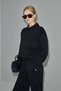 122030028 Vana Polo Collar Knit Women's T-Shirt Women's T-Shirt BLACK - 5