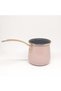 LARGE SIZE 10 CM 750 ML PINK ENAMEL COFFEE POT FOR BOILING EGGS - 3