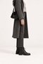 Women's Winter Black Leather Casual Boots with Thick Soles TR01MK03E - 3