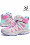 Girls' Boots: Pink, Waterproof, Velcro-Closure, Outdoor Winter Boots - 7