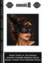 Mysterious Venetian Mask with Black Tulle Details and Stone Embellishments—Costume-Themed Product, Event Item