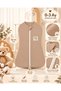Newborn Baby Onesie—100% Cotton, Breathable Sahra Fabric, Zipper-Front Swaddle, 0–3 Months, Hospital Discharge Outfit - 4