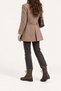 Women's Winter thick sole dark brown leather casual boots TR01MK03F - 6