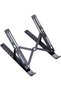 Adjustable Foldable Laptop Stand – Portable Ergonomic Laptop Holder with Non-Slip Pads, Ventilated Design and Space-Saving Storage – Black