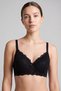 Women's Shaping / Sculpting Lace Bra, Burgundy-Black - 3