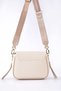 Cream-Colored Front Zippered Shoulder Bag - 4