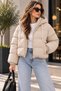 Short Inflatable Coat Winter Crop Length