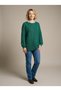 Women's Crew Neck Glittery Brioche Knit Sweater
