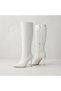 (Modal Moda) Women's Zipper Boots, WHITE - 3