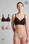 Women's Two-Piece Shaping / Sculpting Lace Bra, Nude-Dark Brown