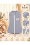 Newborn Baby Onesie—100% Cotton, Breathable Sahra Fabric, Zipper-Front Swaddle, 0–3 Months, Hospital Discharge Outfit - 6