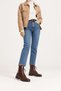 Women's Winter thick sole dark brown patent leather casual boots TR01MK03D - 3