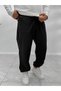 Black Parachute Pants with Turn-Up Cuffs WE-5123 - 4