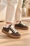 Star-Patterned Rubber Sole, Lace-Up, Casual Unisex Boys'/Girls' Kids' Sneakers - 5