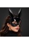 Deluxe Series Glossy Black Bunny Ears Costume Mask—Adult Mask, Party Prop, Surprise Gift - 2