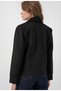 Women's Trendy Double-Breasted Short-Sleeved, Double-Buttoned, Lined Melton Coat - 8