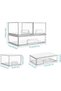 3 Pack Stackable Clear Stackable Drawers Organizer, 2 Sizes - 3