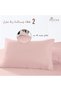 100% Cotton Pillow Cases 48 x 74 cm Light Pink 400 Thread Count - 3