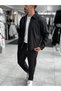 Black Jacket with Buttoned Zippered Pockets WE-5125 - 5