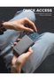 Holder RFID Blocking Leather Pop Up Card Wallet with Banknote Compartment, ID Win - 3