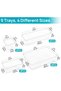 9 PCS Clear Drawer Organizer Set, 4 Size - 2