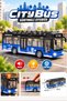 City Bus with Light-Up and Sound-Activated Doors That Open, 28 CM, 1:16 Scale, Fun and Educational Toy Bus
