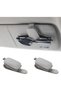 Leather Sunglasses Holder, 2-Pack (Black) | Car Magnetic Sun Visor Accessories