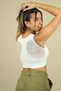 BlazeCraze Compression Sports Bra - White - 3