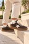 Star-Patterned Rubber Sole, Lace-Up, Casual Unisex Boys'/Girls' Kids' Sneakers