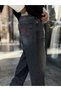 Anthracite Baggy Jeans with Embroidered Design and Stone-Washed Finish WE-3507 - 3