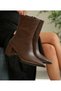 WOMEN'S SOFT LEATHER LOW-HEELED BOOTS WITH SIDE-ZIP CLOSURE - 3