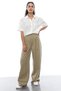Elastic Waist Straight Fit Trousers - 2