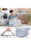 2 Compartment Collapsible Laundry Basket, Foldable Pop Up Hamper with Sorting Pockets, Durable Mesh - 4