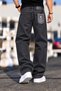 Men's Baggy Stone-Washed Denim Jeans - 5