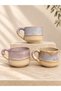 Handmade Ceramics - Cappuccino Cup Set - Serves 3