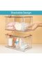 Stackable Storage Drawers, 2 Pack Clear Acrylic Drawer Organizers with Handles, Easily Assemble for - 4