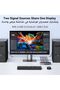 USB 3.0 KVM Switch HDMI 4K@60HZ for 2 Computers and 1 Monitor with 3*USB-A Ports, 1*USB-C Port, Compatible for Mouse, Keyboard, Hard Drive, printer, with Controller, HDMI Cables*2, USB Cables*2 - 2