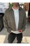 Khaki Jacket with Zippered Pockets, Machine-Washable JJ-136 - 4