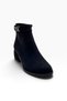 506-27 Women's Boots with Oiled Leather, Buckled Buckle, Heel, and Zipper (5 cm)