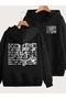 Printed Zipper Hooded Cardigan Unisex Oversize Black Hoodie Streetwear Men Women