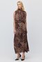 Women's Patterned Chiffon Maxi Skirt - 5