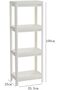 Shower Caddy Corner Shelves Bathroom Shelving Unit Plastic Shelf Kitchen Bathroom Storage rust proof - 5