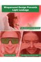 نظارات العلاج بالضوء الأحمر، نظارات واقية شفافة للعين بتصميم تغطية كاملة 200-2000 نانومتر قابلة للتعديل - 8