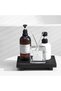 Small Bathroom Counter Organizer Wooden Decorative Trays Rectangular Cosmetic Holder for Kitchen, So - 2