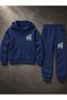 Busekids Unisex Sporty Printed Zipper Hooded Top and Bottom Set