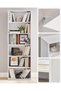 White Bookcase 60x24x178.5 cm - 3