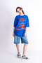 One Vodka Printed Oversized Unisex Blue T-Shirt